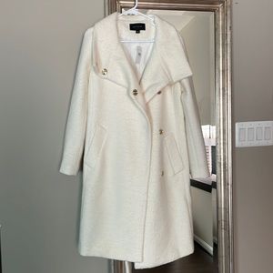 Belted Funnel Neck Coat